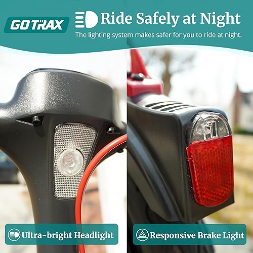 Miniatura 5 de Gotrax Apex XL - Neumáticos interiores de panal de 8.5 pulgadas, alcance máximo de 13 millas y velocidad de 15.5 Mph, faros delanteros y luces
