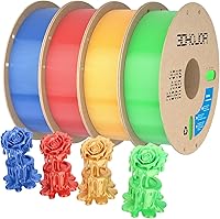 Vista 10 de Filamento PLA Seda Oro, Filamento PLA Seda 1.75mm para Impresora 3D, Carrete de Cartón de 1kg (2.2lbs), Precisión Dimensional +/- 0.03 mm