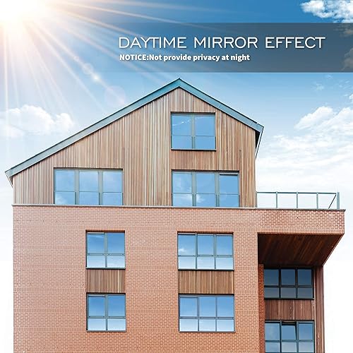 Miniatura 2 de STATINT - Película de espejo unidireccional para ventana, privacidad durante el día, bloqueo solar, control de calor, película reflectante anti UV,