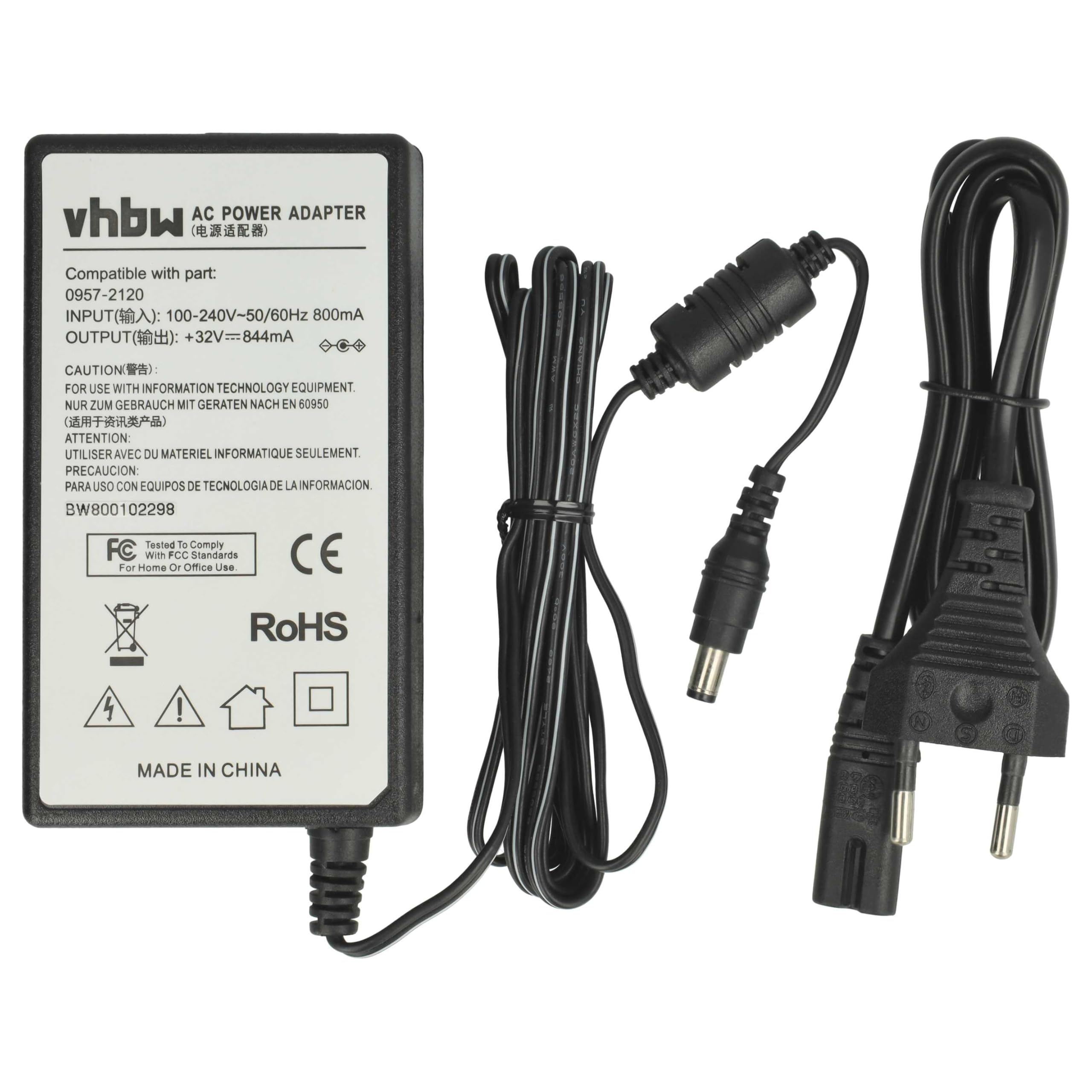 Replacement AC Adapter For HP Photosmart A310, A433, A434 Printers | 32V 844mA Power Supply