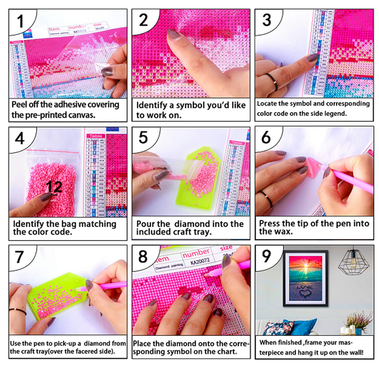 Peinture Diamant Adulte, 5D Diamond Painting Danseur, DIY Broderie Ballet Diamant Painting Kit Complet, Diamant Artisanat Strass Point De Croix Painting Pour Adultes, Décoration Maison (90x120cm) J-9