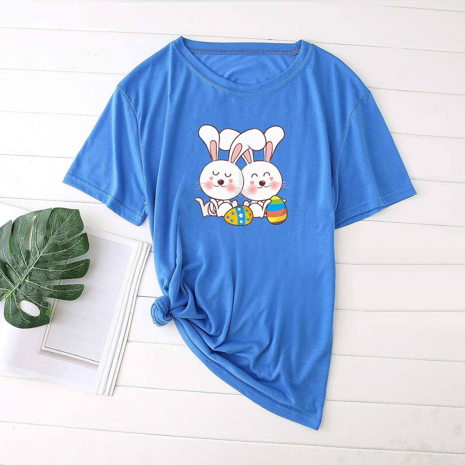 Casual Printed 211 Women's Regular Short Sleeve Top Blouse O Neck Rap Breastfeeding Maternity Mock yun 2470 Tunic Crochet Animal Waist Suit Tray Swim Cowl Size Peplum : Clothing, Shoes & Jewelry