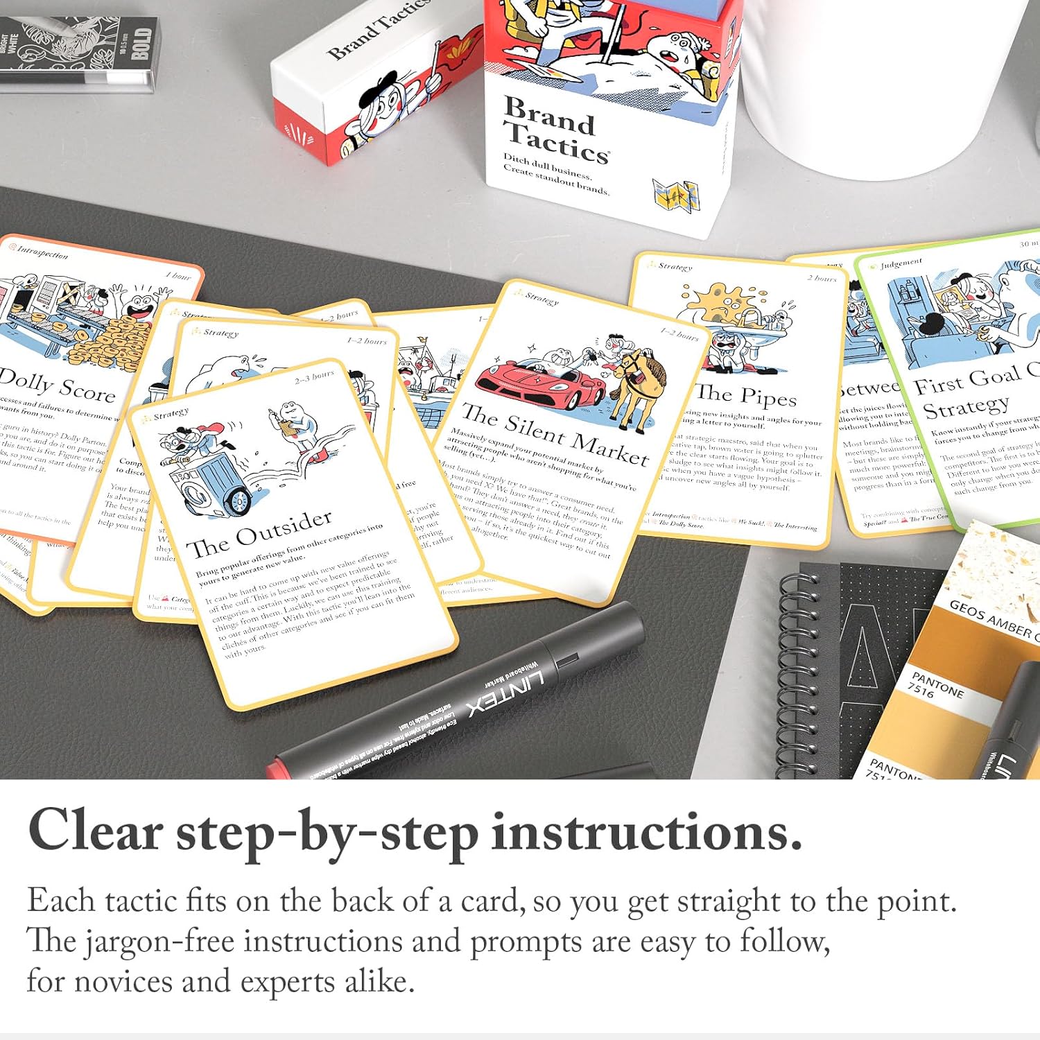 Pip Decks Brand Tactics Official 54-Card Deck for Building Brands Customers Love and Trust