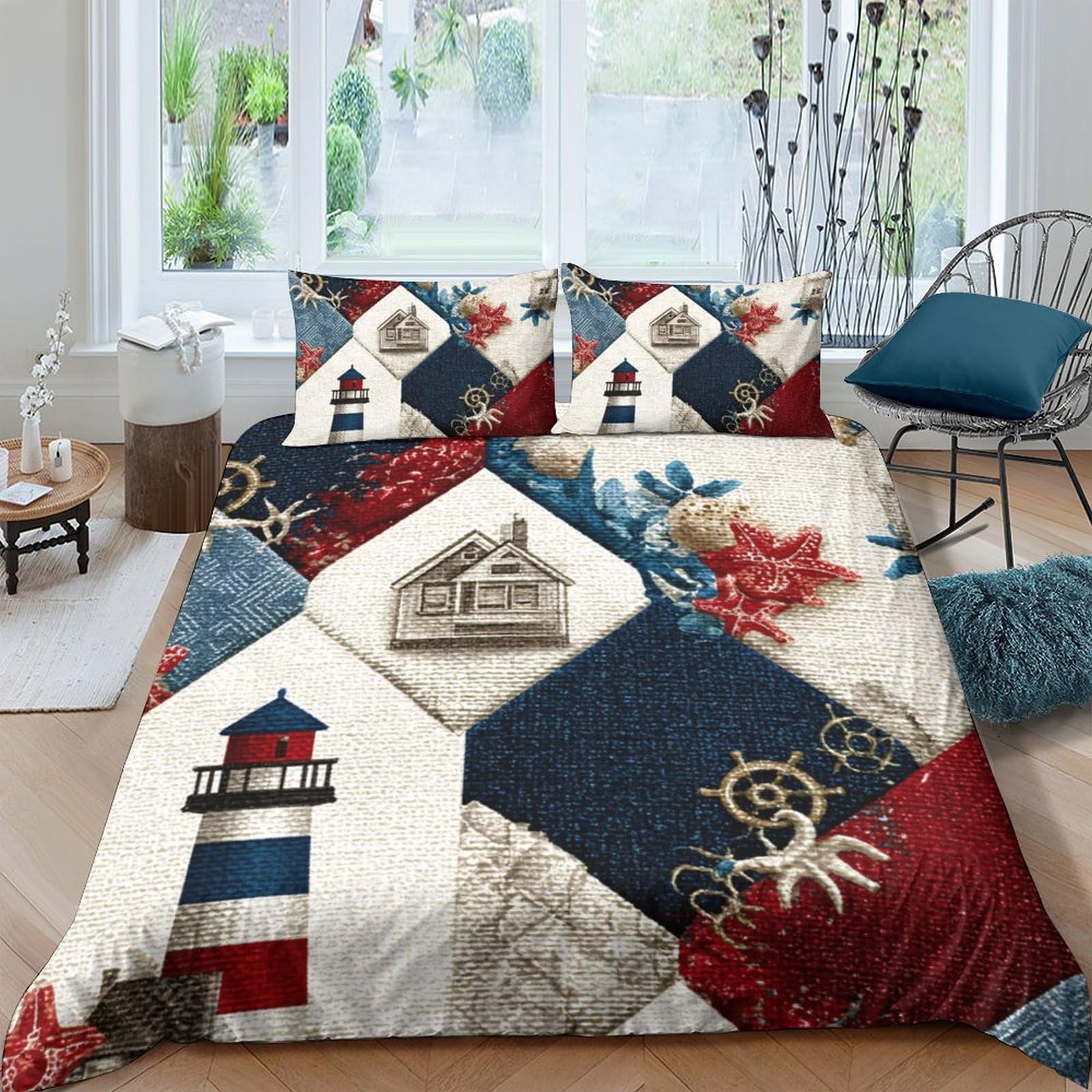 Housse de couette phare nautique : la solution contre les nuits agitées pour adultes