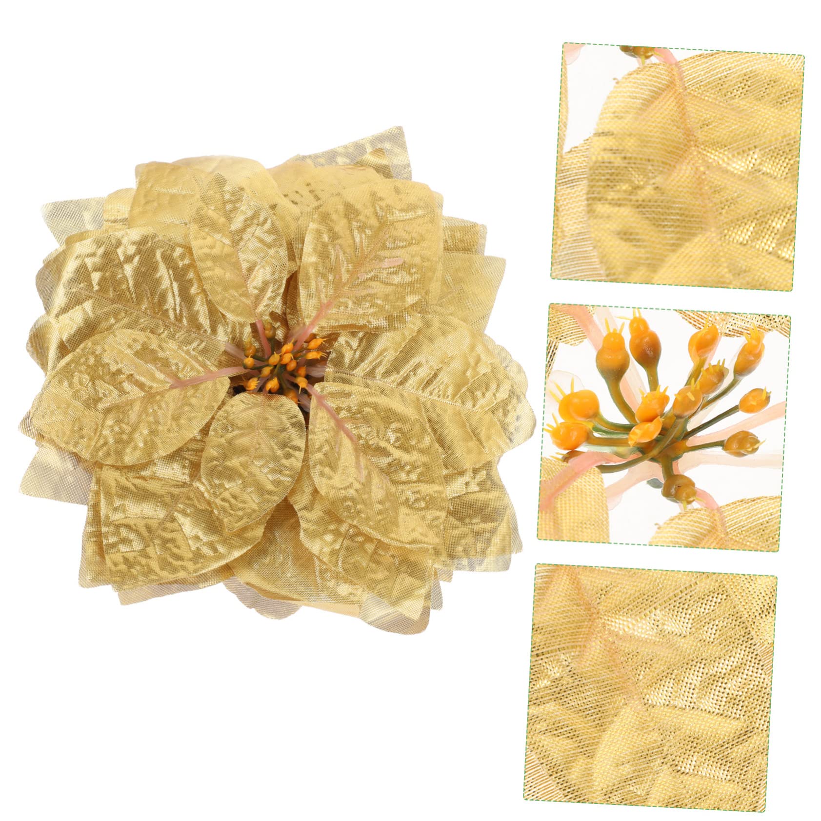 Abaodam 84stücke Glitzernde Kunst-weihnachtssterne Teiliges Künstliche Poinsettia Blumen Für Weihnachtsbaum Kränze Tischdekoration Für Festlichkeiten Sicher Und Langlebig