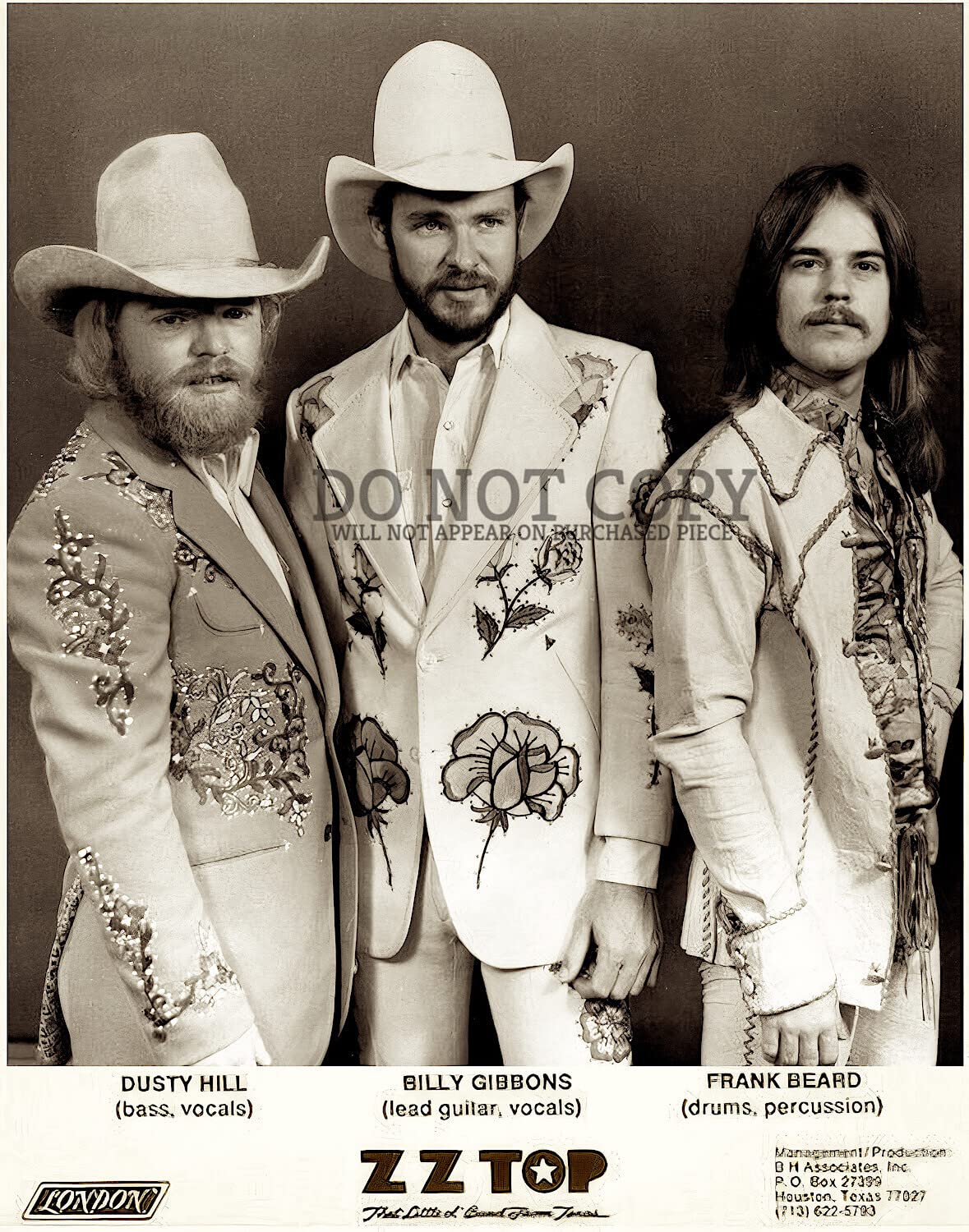 FROM TOP ポスター Amazon.com: ZZ Top Photograph 11 X 14 - Marvelous 1970s Publicity