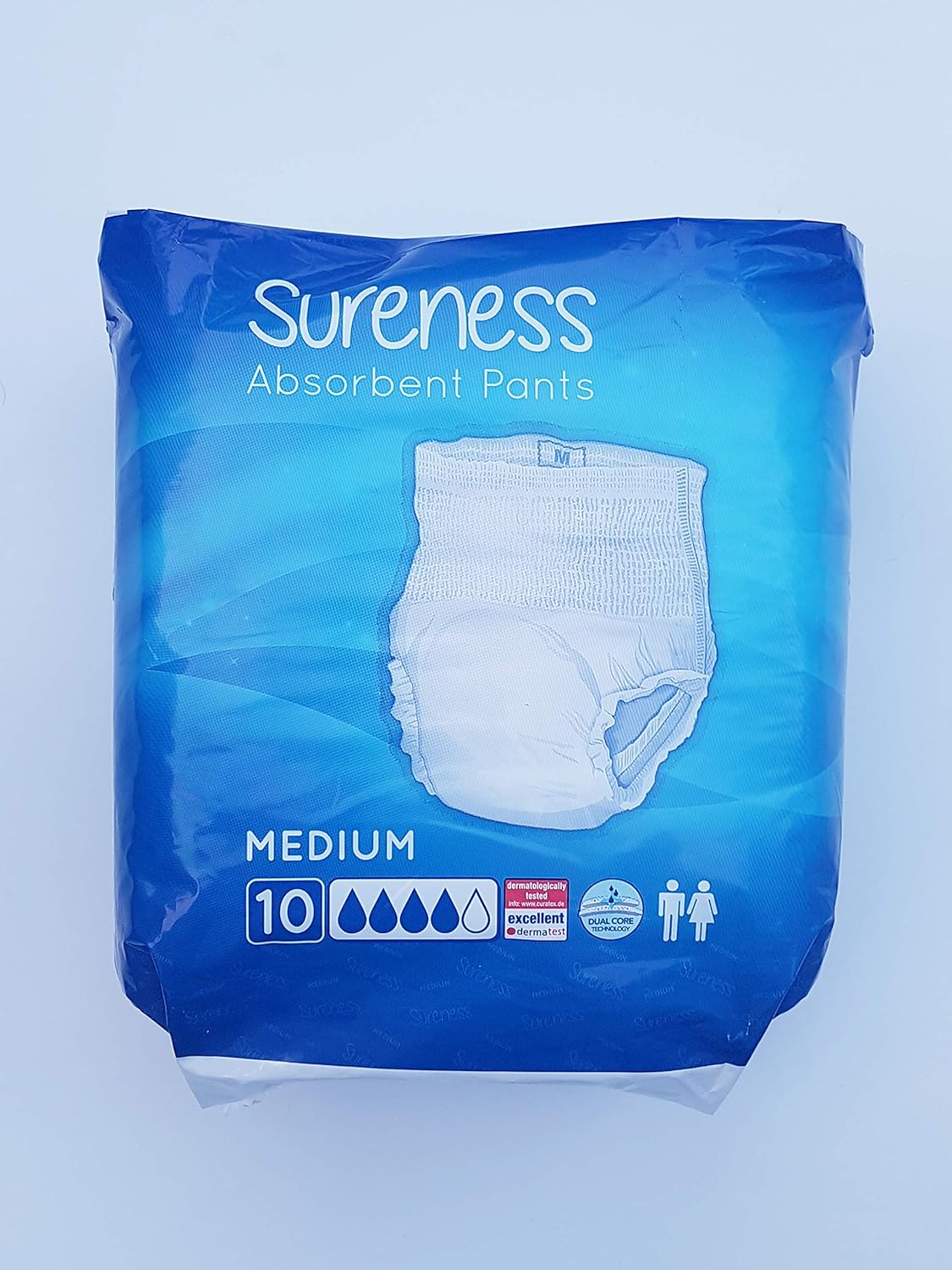 Sureness Absorbent Pants Pack of 10 (Medium) Amazon.co.uk Health