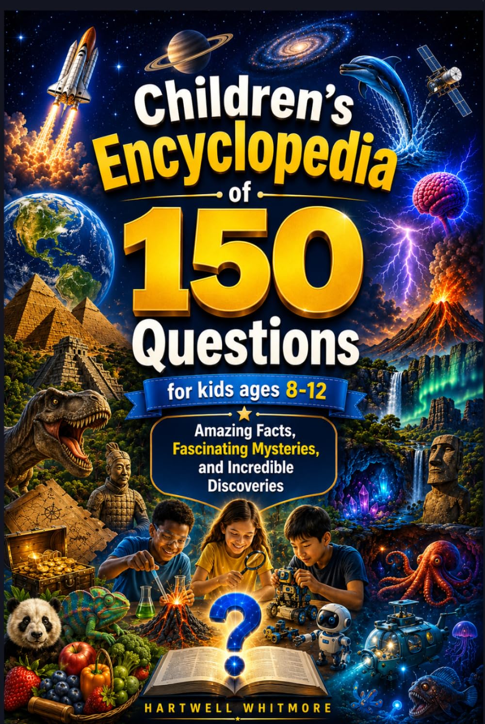 CHILDREN'S ENCYCLOPEDIA OF 150 QUESTIONS FOR KIDS (AGE 8-12): Amazing Facts, Fascinating Mysteries, and Incredible Discoveries.