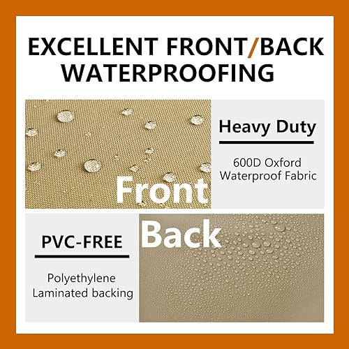 Miniatura 5 de Fundas de aire acondicionado para unidades exteriores, cubierta central de CA para exteriores de 40 x 40 pulgadas con lona duradera impermeable