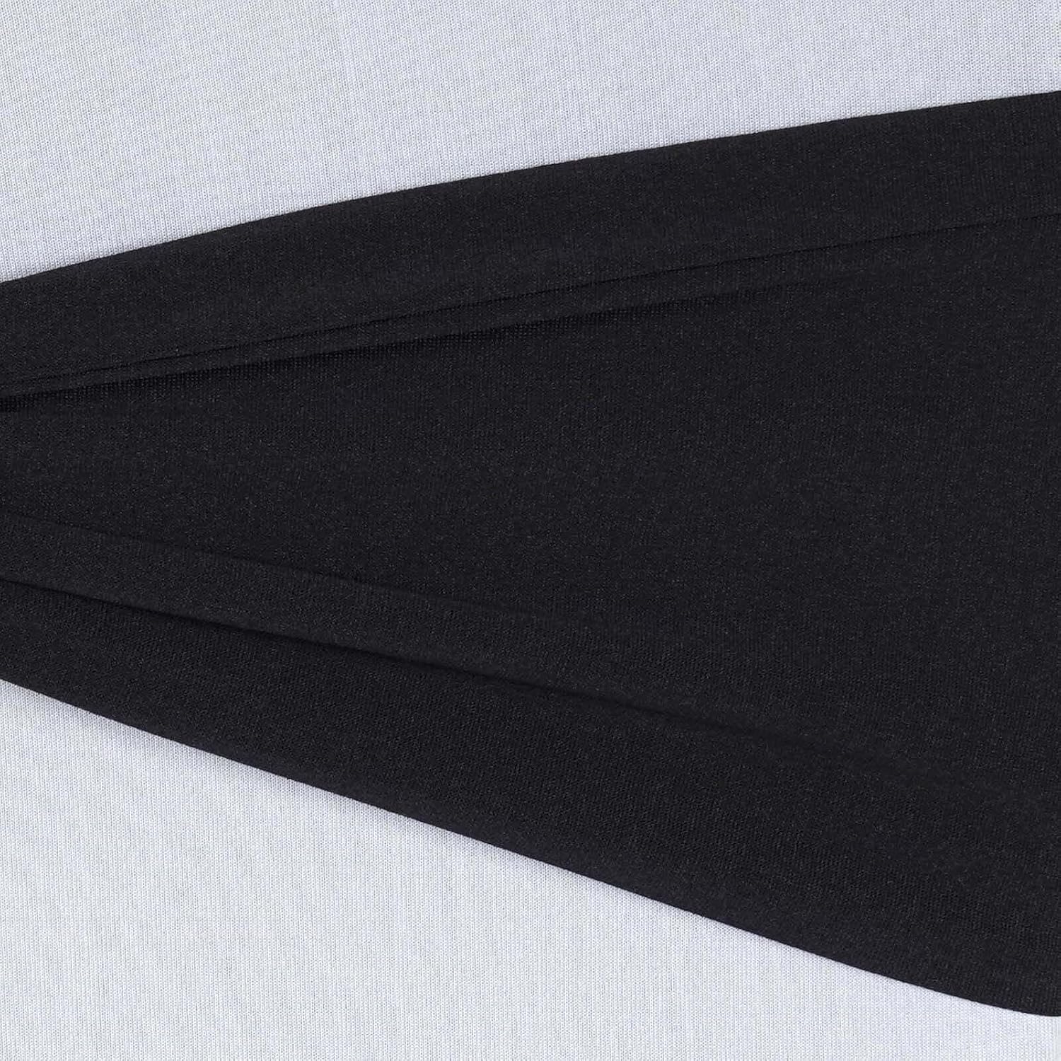 Efavormart 5pcs Black Spandex Chair Sash, Elastic Band Sashes Fitted Chair tie for Wedding Event Banquet Decor
