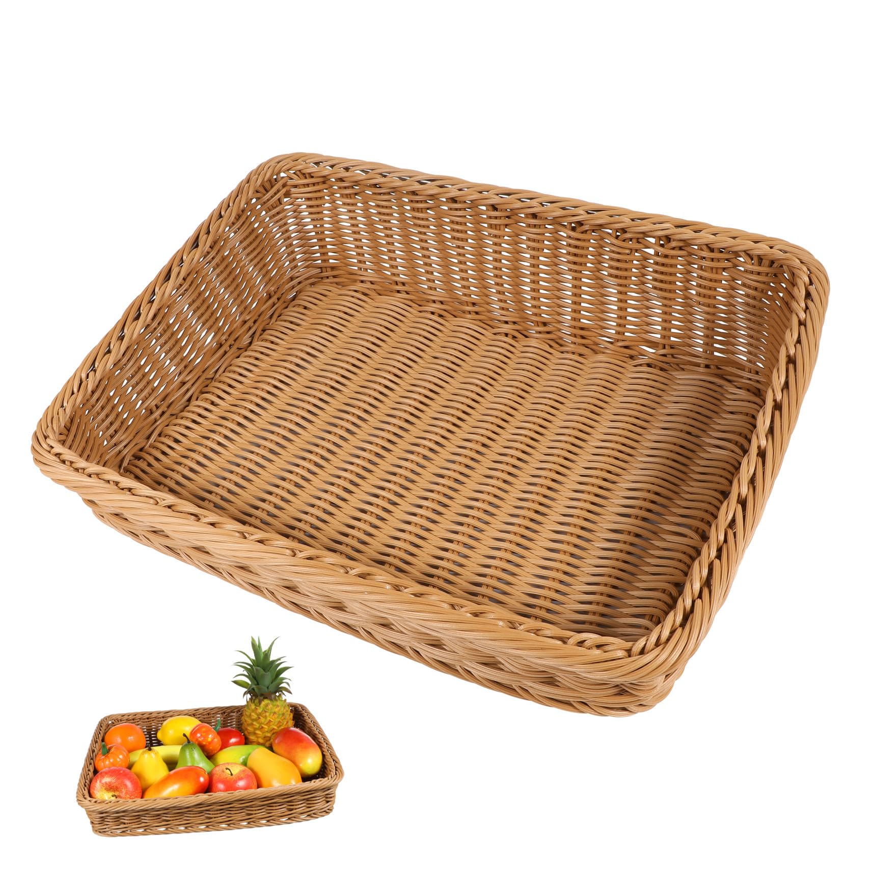 Panier de rangement plastique élégant pour fruits légumes et salle
