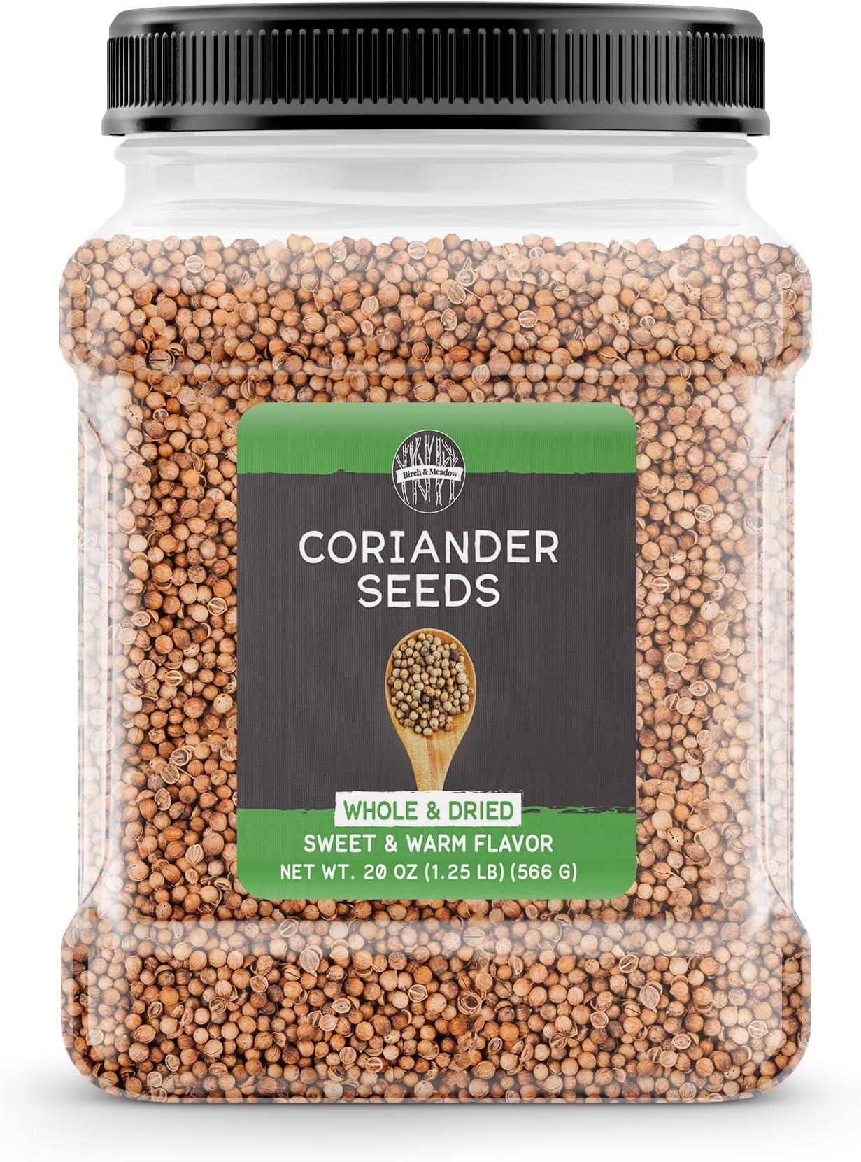 Birch & Meadow 1.25lb of Whole Coriander Seeds, Light Sweet Flavor, Dry Rubs & Pickling