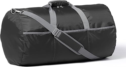 Tienda Basics Bolsa de lona grande (100 L) para viajes, bolsa de viaje, con múltiples bolsillos con cremallera, material de nailon ligero pero