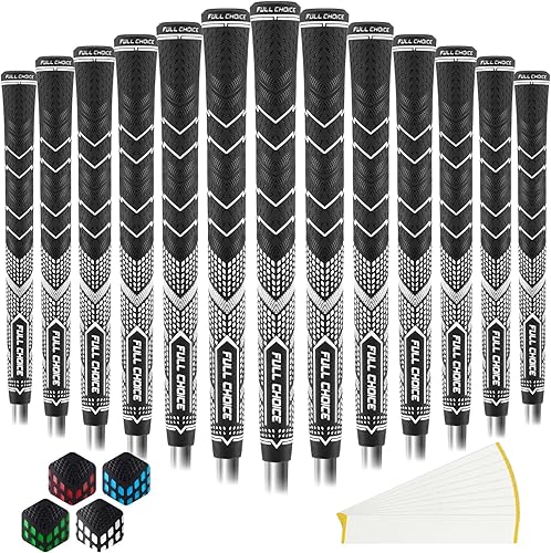 Miniatura 14 de Puños de golf de goma, paquete de 13 unidades, de alta tracción, antideslizantes, textura avanzada, elige entre 13 puños o 13 puños con kit