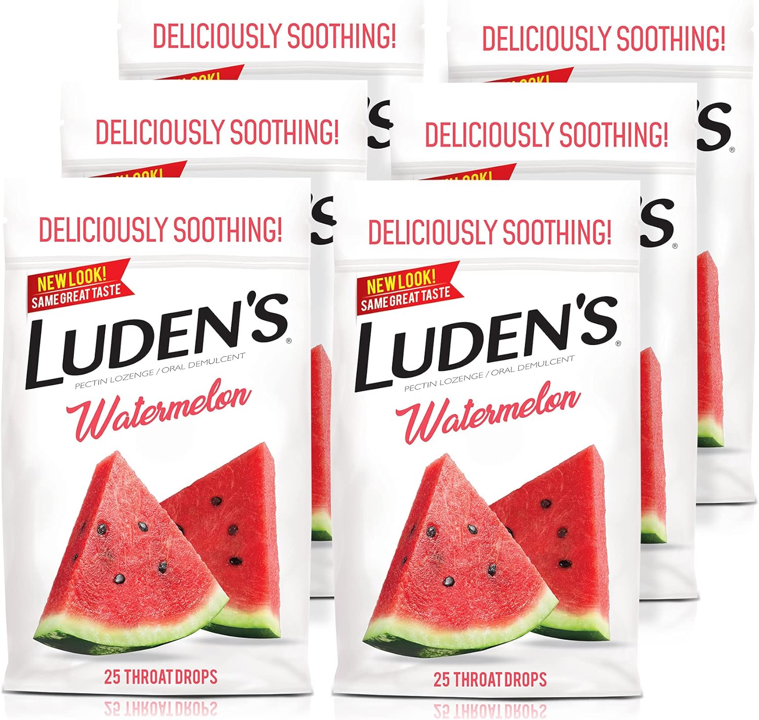 Buy Luden's Deliciously Soothing Throat Drops, Watermelon Flavor, 25