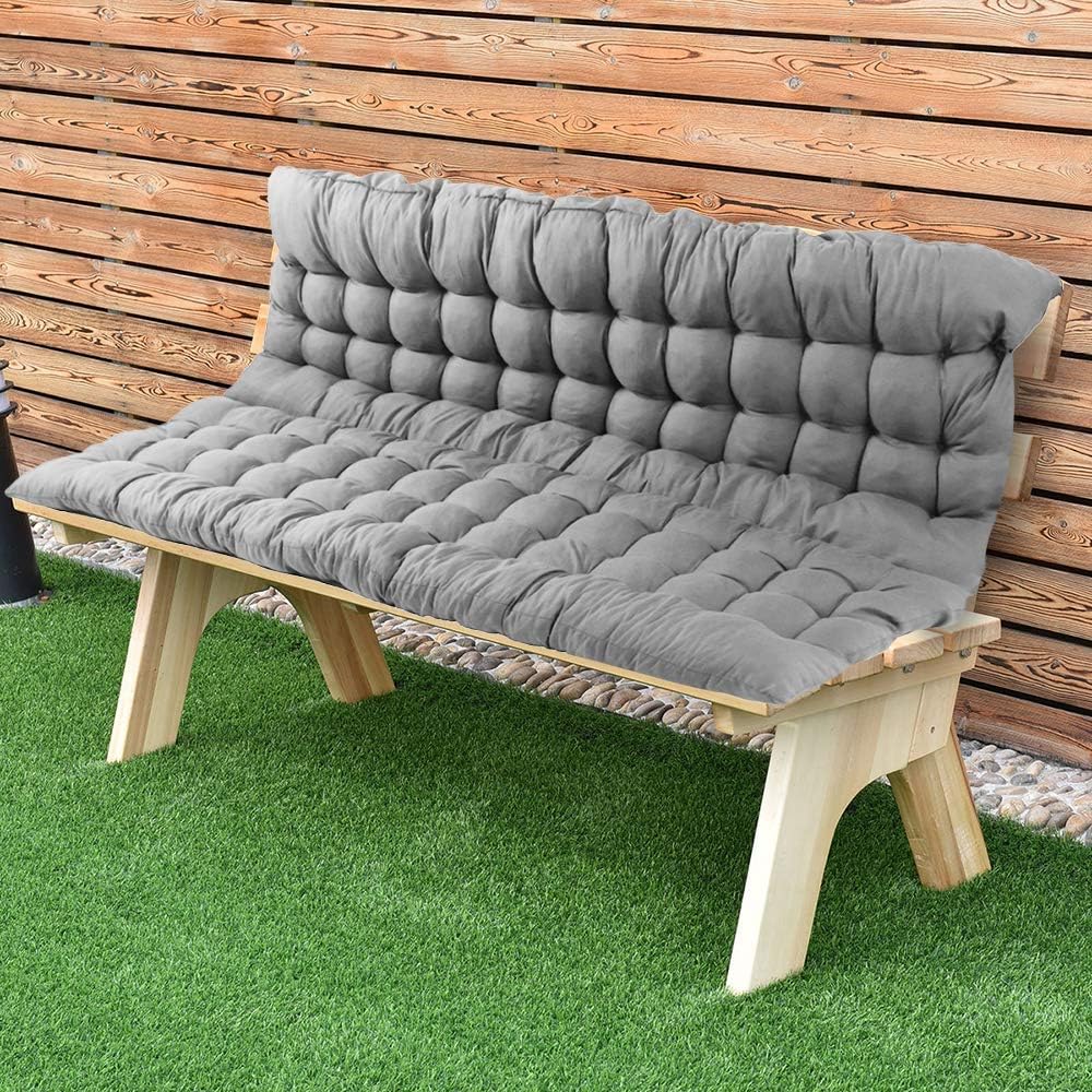 Scorpiuse Soft Bench Cushions with Backrest NonSlip Bench
