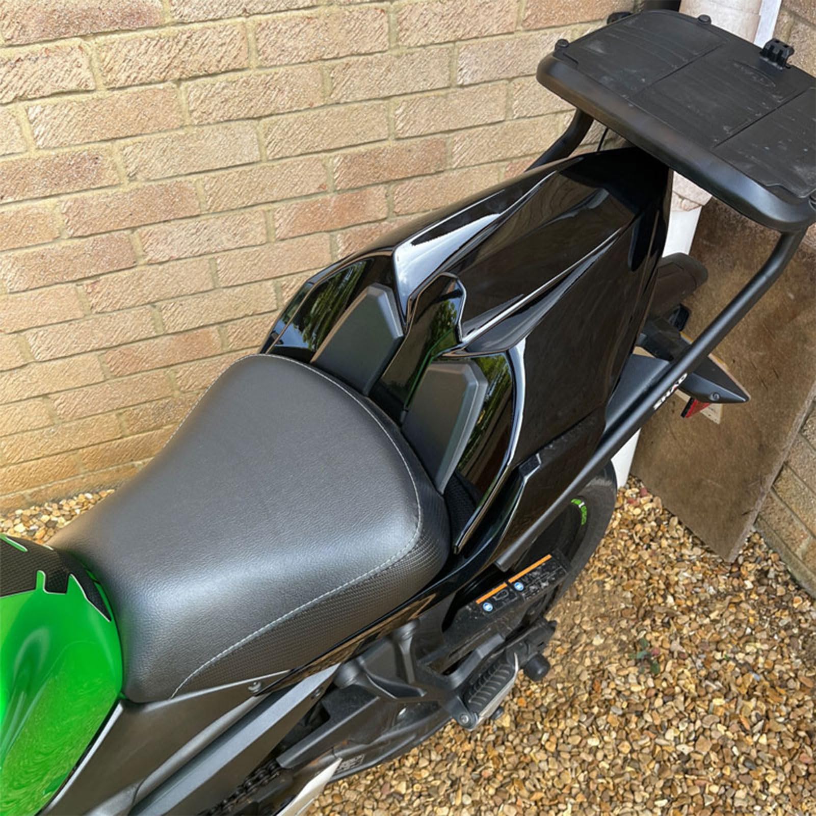 Funda de Asiento Trasero para Ninja650 Z650,Cubierta del capó del Asiento rígido del Pasajero Joroba Replacement for Ninja 650 Z 650 2017-2021 2022 2023 2024 (Negro)