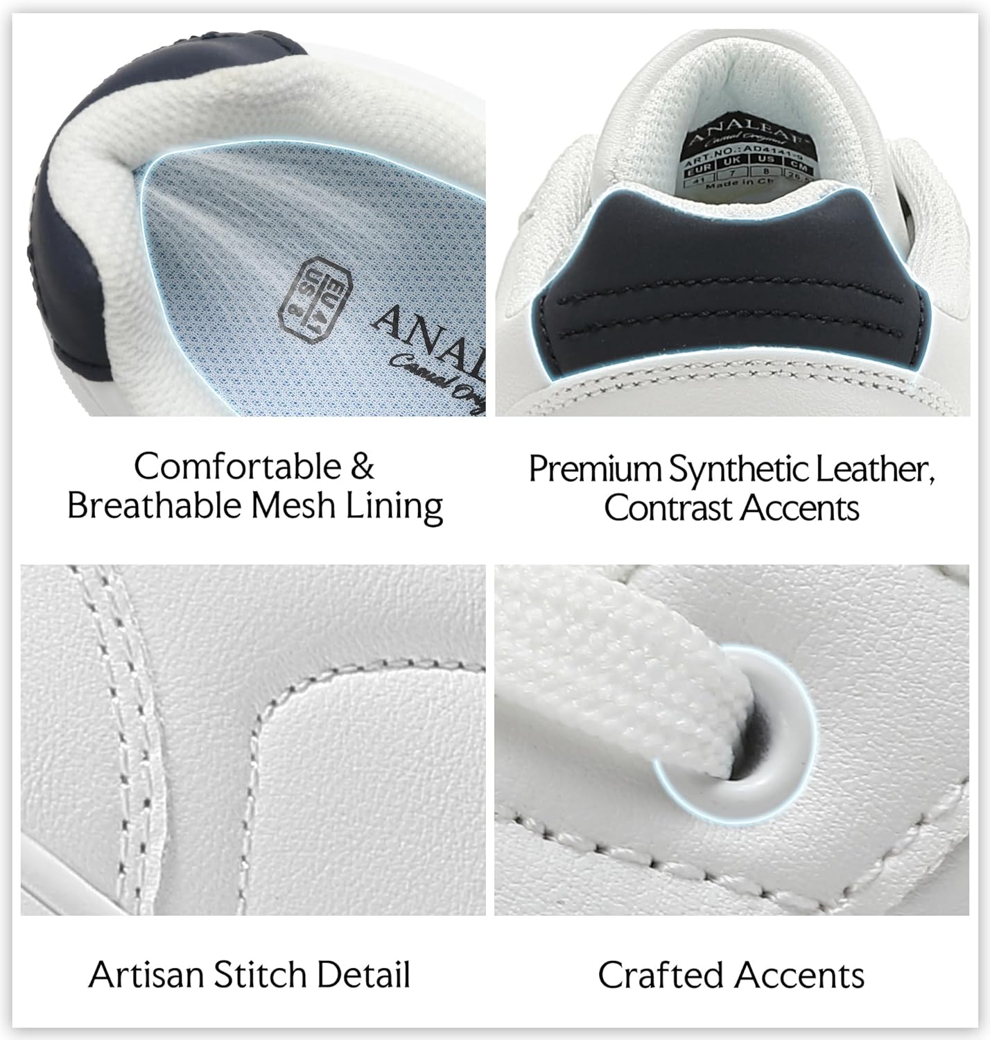 Mens Casual Shoes Fashion Dress Sneakers Classic Walking Shoes - Image 5