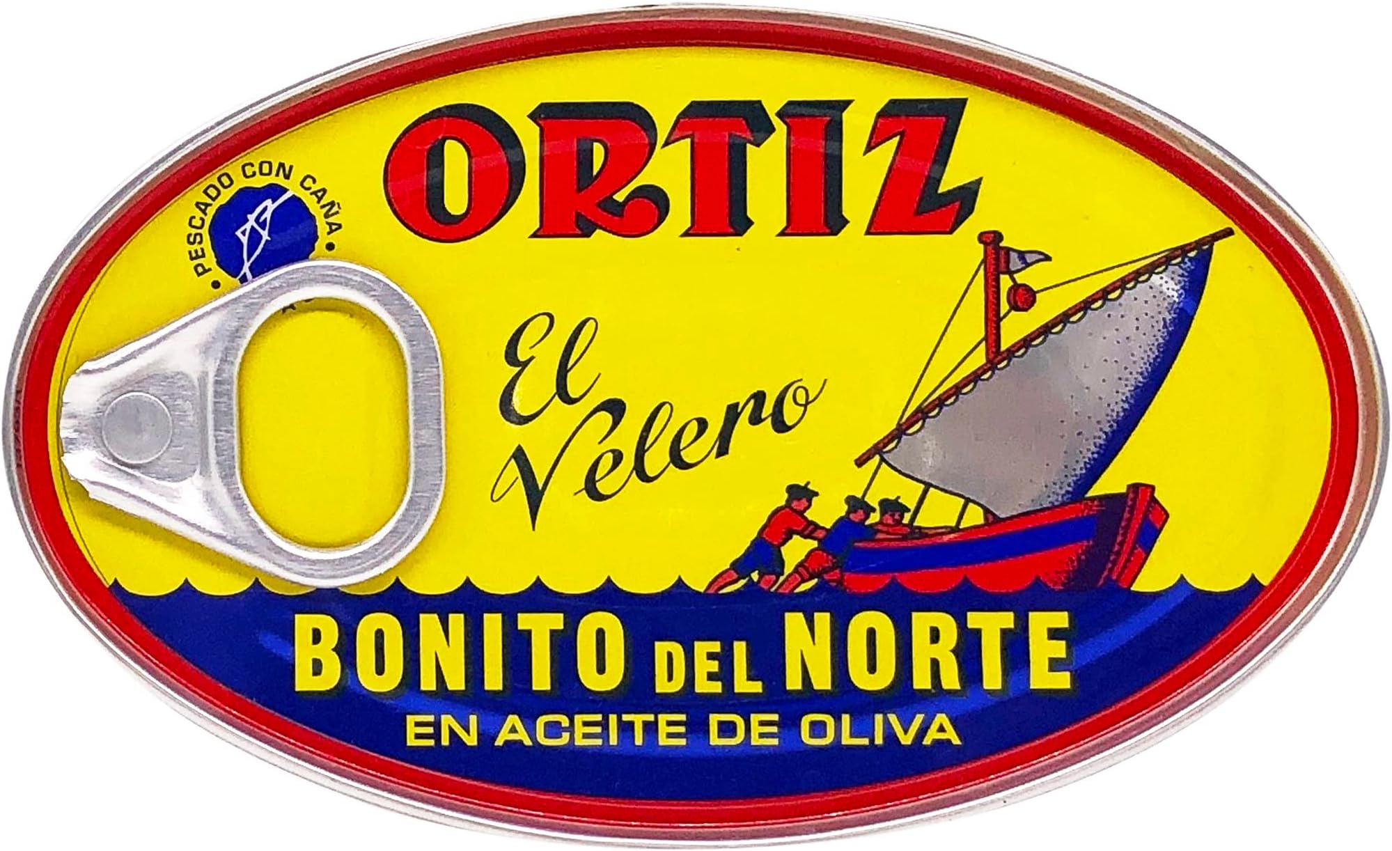 Ortiz White Tuna in Olive Oil, Fresh Tender Slices, Spanish Wild Caught Tuna, High in Protein and Omega 3 Fats, Excellent in Salad, Pasta or Sandwiches - No Need to Add Mayo, 3.95oz Can