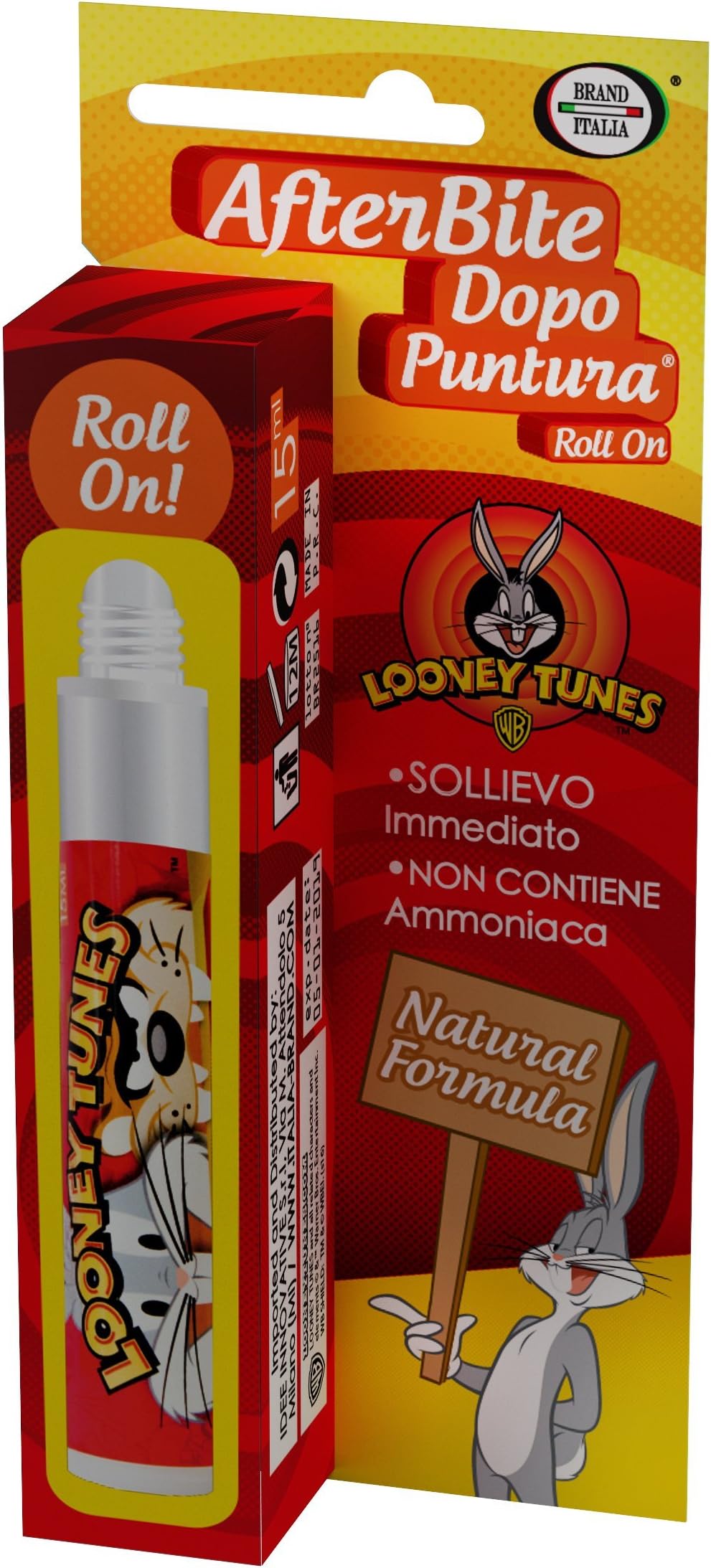 AfterBite (LOONEY TUNES Brand) 100% Natural Insect Bite/Sting Relief 15ml Roll On Pen