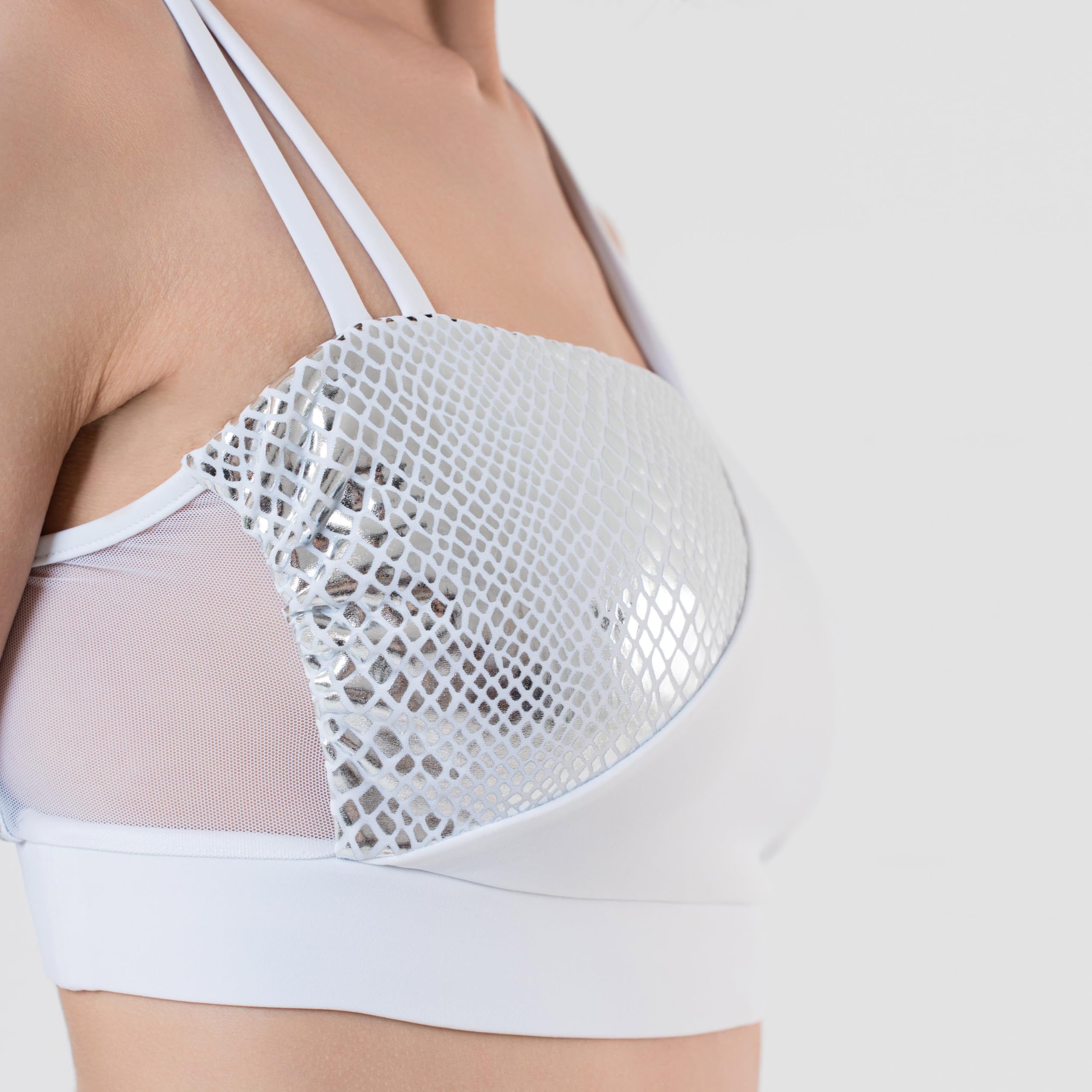 Invertika Completo Sportivo Donna Pole Dance Top Double-Face Elegante & Slip Effetto Push Up