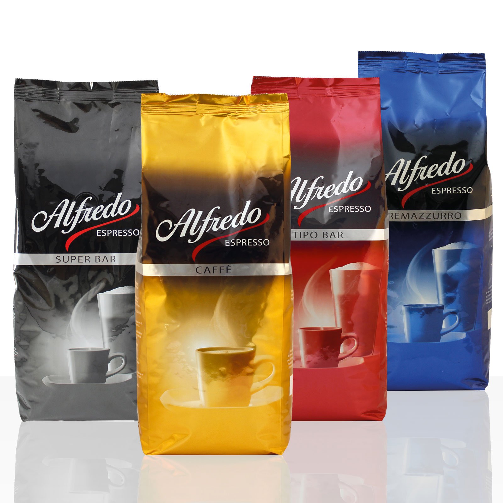 Aktion-Bundle Alfredo Espresso mit allen Sorten 4 x 1000g
