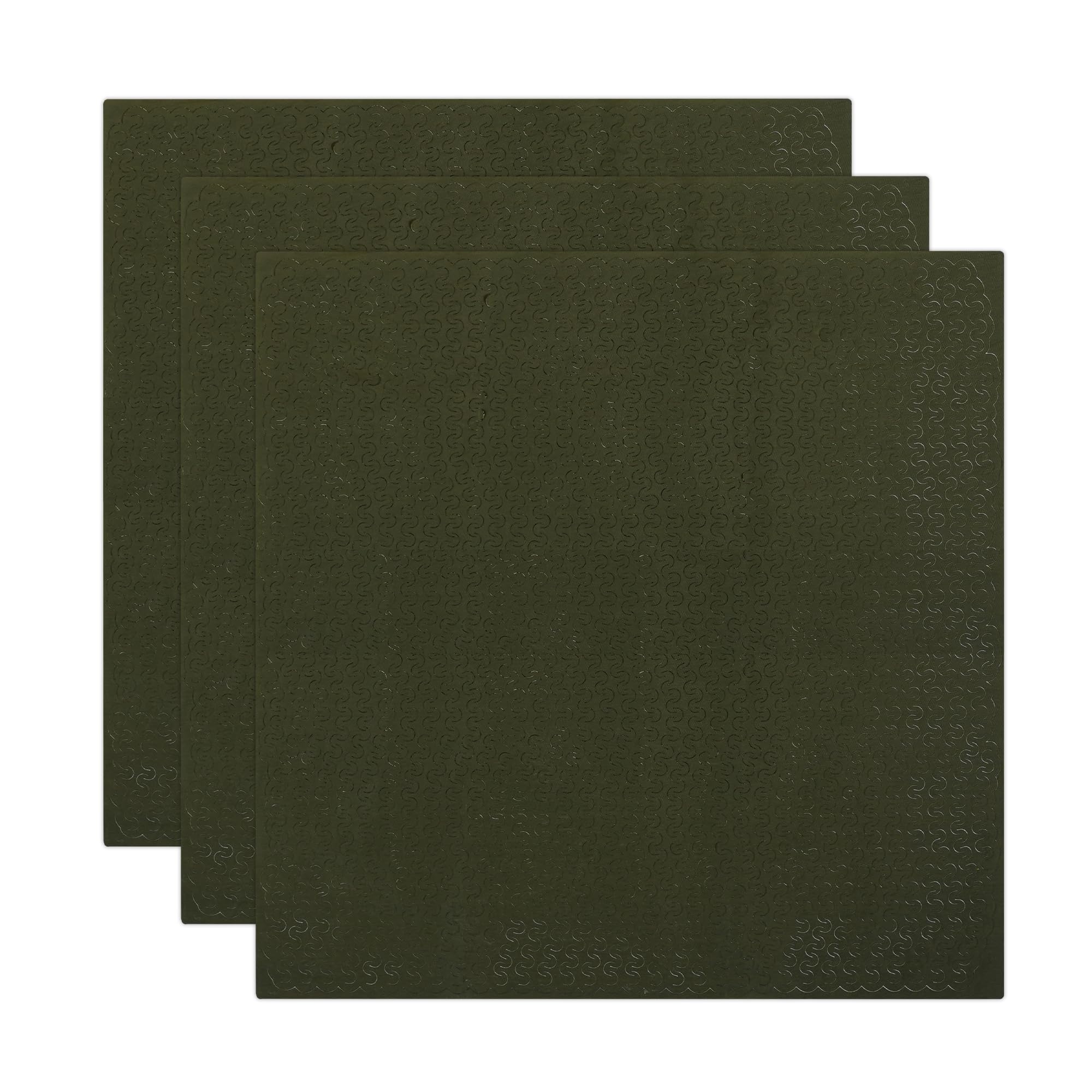 DIRACCOS 3pcs Camouflage Net Dense for Tank AFV Military Model Kit 0.1 x 230 x 230 mm Type A, RC Tank Upgrade Parts Accessories Model Camouflage Netting 9"x9" (Jungle Green, 1/35 Scale)