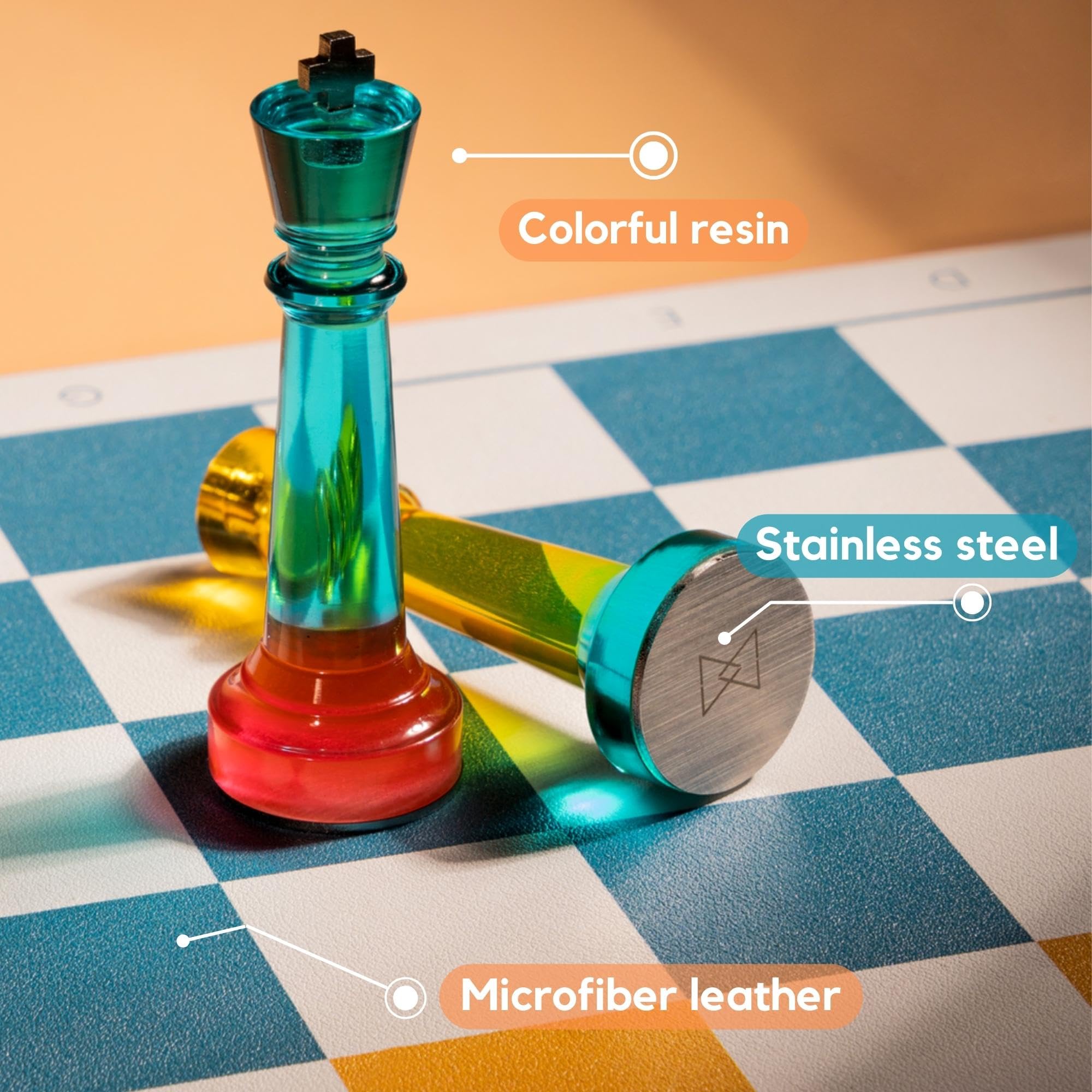 Amazon | Lumina Helio カラフルチェスセット 壊れにくい樹脂製重みの