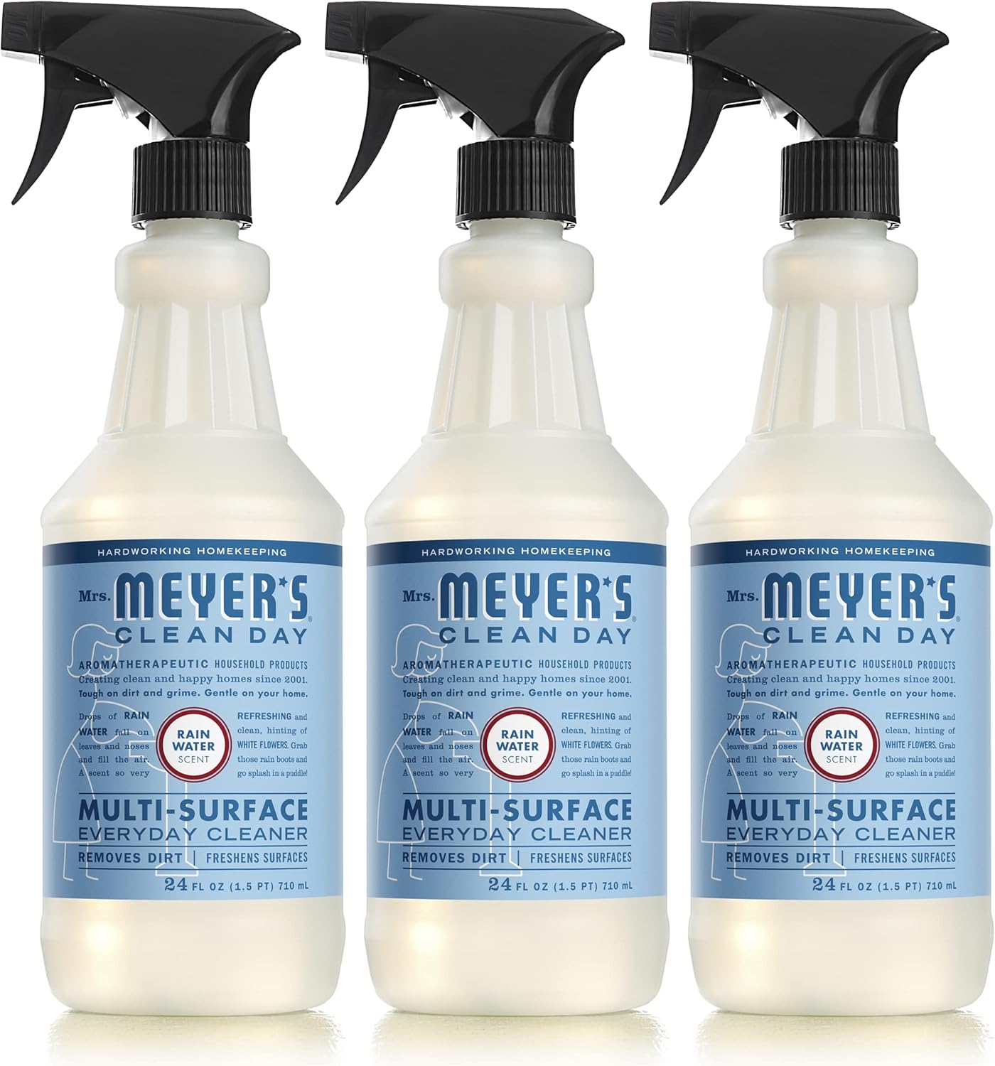 Mrs. Meyer's AllPurpose Cleaner Spray, Rain Water, 16 fl. oz Pack of 3 Health