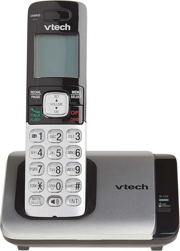VTech CS6719-2 Teléfono Inalámbrico 2 Auriculares Plateado miniatura 3
