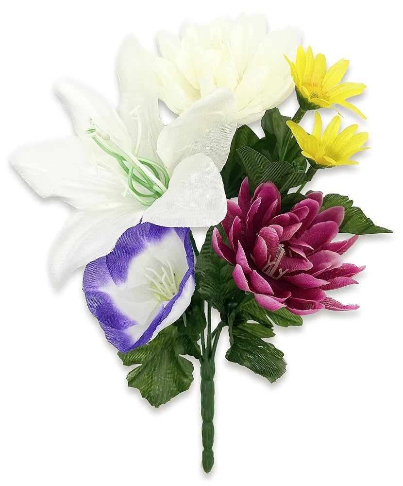 Amazon｜[ 2025年 ] 仏壇用造花 お彼岸 お盆 1束 ミニ 仏花 仏壇