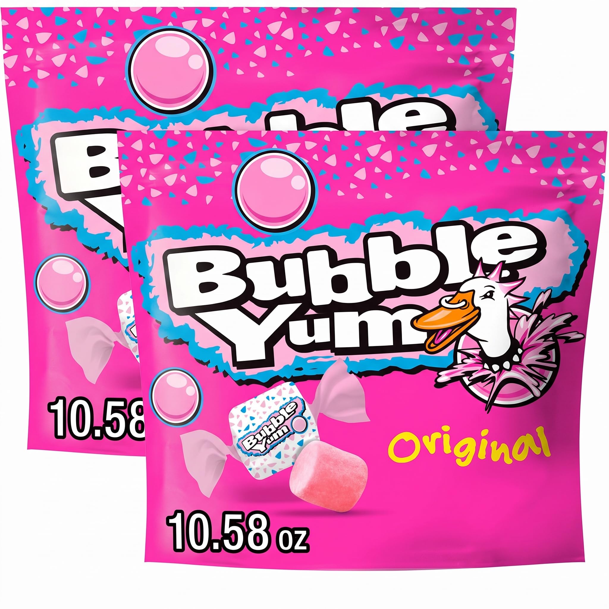Amazon.com: BUBBLE YUM Original Flavored Chewy, Bubble Gum Bag