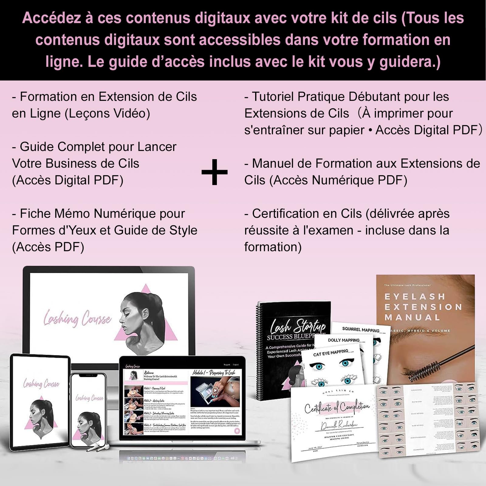Kit d'extension de faux cils TwoWin, kit de formation professionnel pour mannequin tête pour débutants en extension de cils, pratique en cosmétologie, accessoires pour esthéticiennes