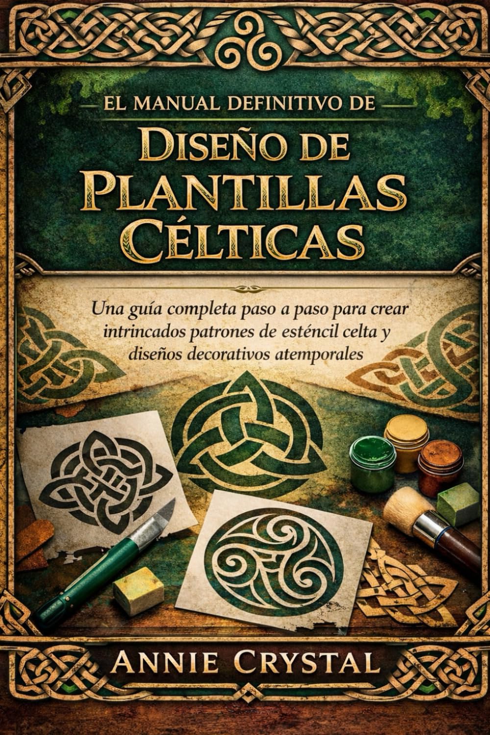 EL MANUAL DEFINITIVO DE DISEÑO DE PLANTILLAS CÉLTICAS: Una guía completa paso a paso para crear intrincados patrones de esténcil celta y diseños decorativos atemporales