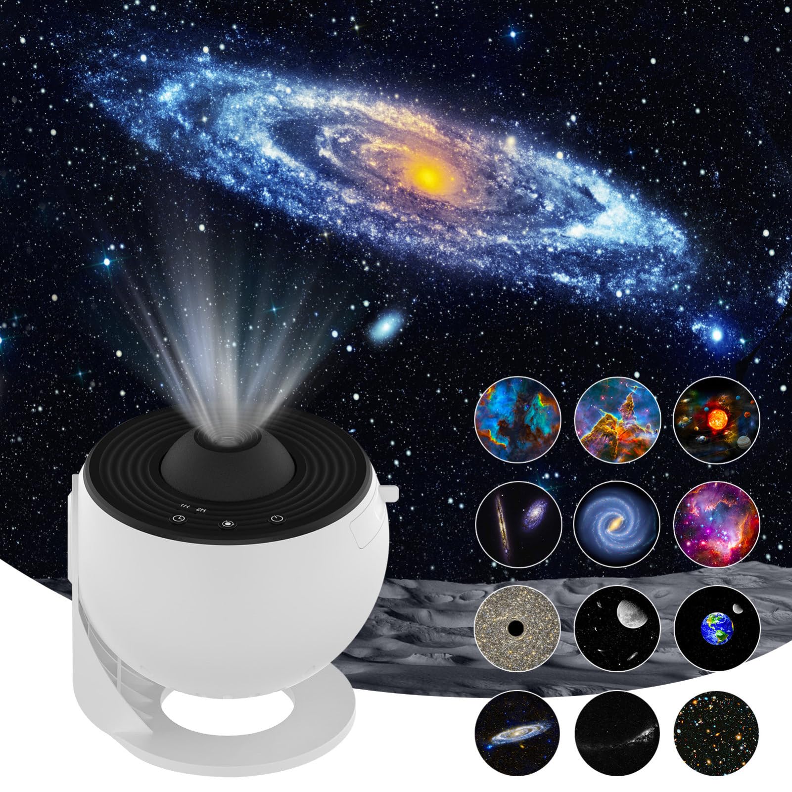 Proyector de nebulosa giratorio para transformar tu dormitorio en un cielo estrellado 8