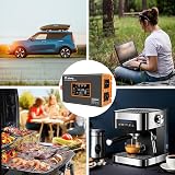 2000W/4000W Power Inverter 12V to 240V AC Pure Sine Wave Inverter,Car Inverter DC 12v to AC 240V UK with AC Sockets Dual Car Adapter With LED Display Suitable for Travel, RV, Camping - 7
