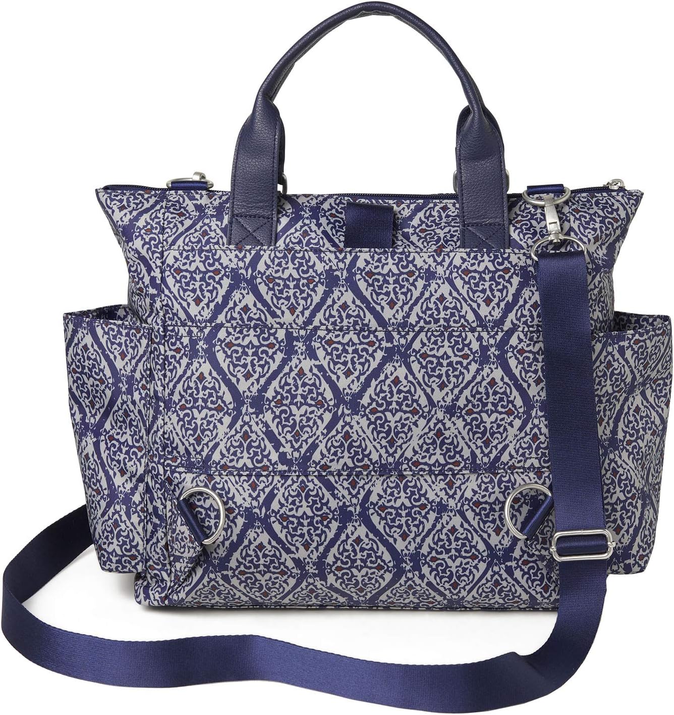 Baggallini Women's 3-in-1 Convertible Backpack, Sterling Shimmer, One Size : Clothing, Shoes & Jewelry