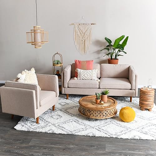 Miniatura 4 de Creative Co-Op Dossier - Taburete plano de madera maciza de inspiración vintage para su uso, con acabado natural