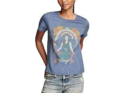 Lucky Brand Virgo Embroidered Boyfriend T-Shirts Women
