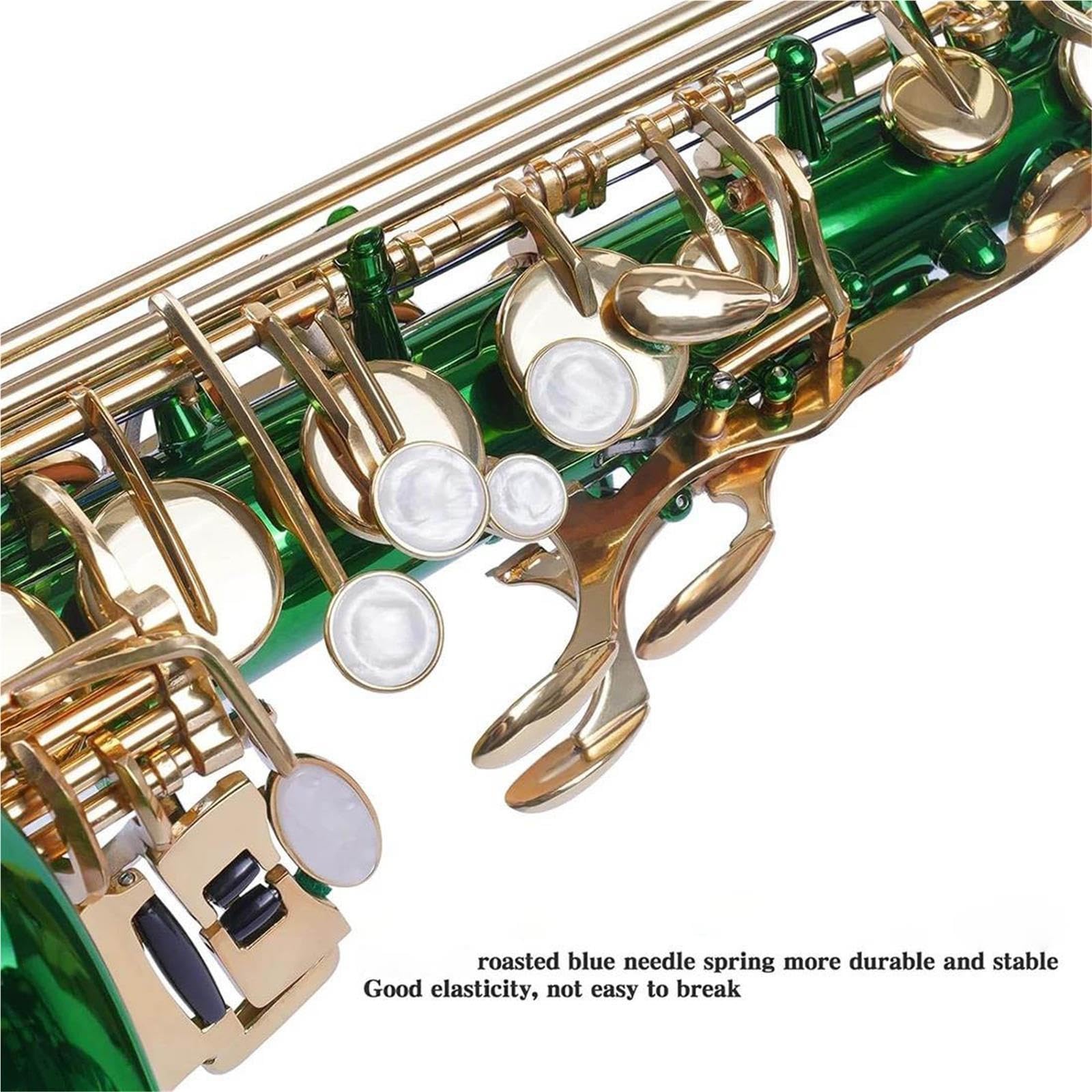Saxofón Juego Completo De Saxofón Alto Verde En Mi Bemol