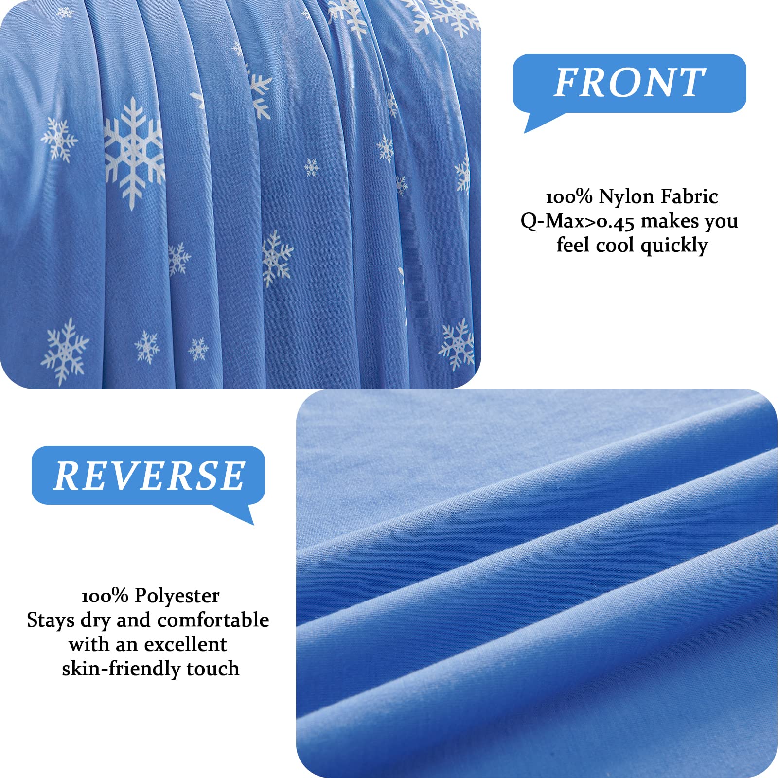 inhand Cooling Blanket, Twin Size (59"x79") Cooling Blankets for Hot