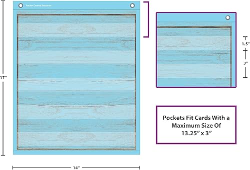 Miniatura 7 de Teacher Created Resources Mini gráficos de bolsillo magnéticos de madera pintada (14 x 17 pulgadas)