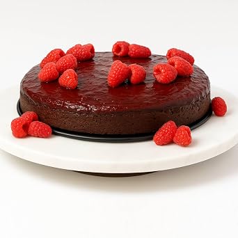 ANDY ANAND CHOCOLATIER Andy Anand Sugar Free Raspberry Chocolate Cake 9 with Real Chocolate Truffles, Made Traditionally for Luxurious Creaminess, Monk Sugar Sweetened (2.8 lbs)