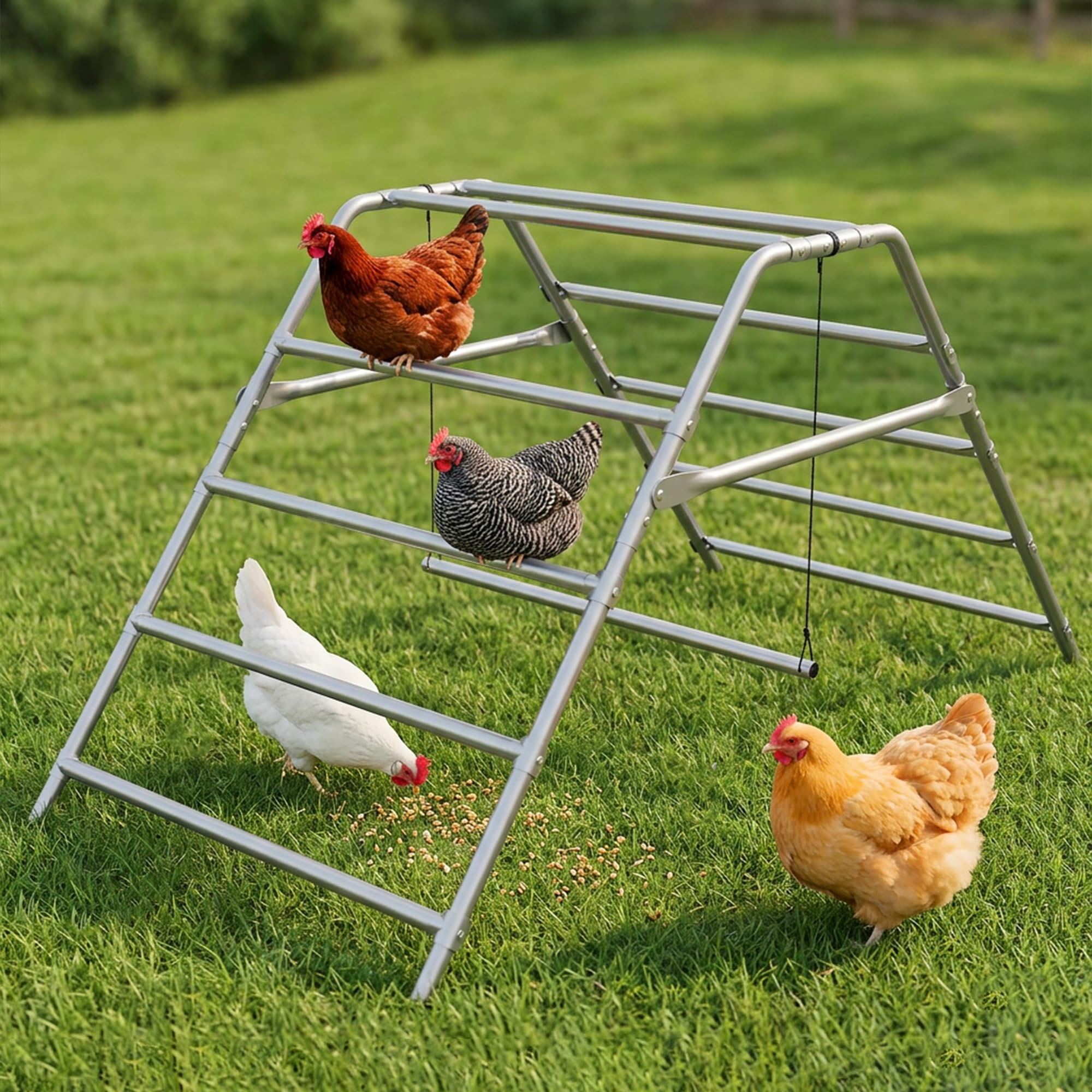 Percha grande para gallinero, barra de gallo para gallina, divertido juguete de pollo para accesorios de gallinero