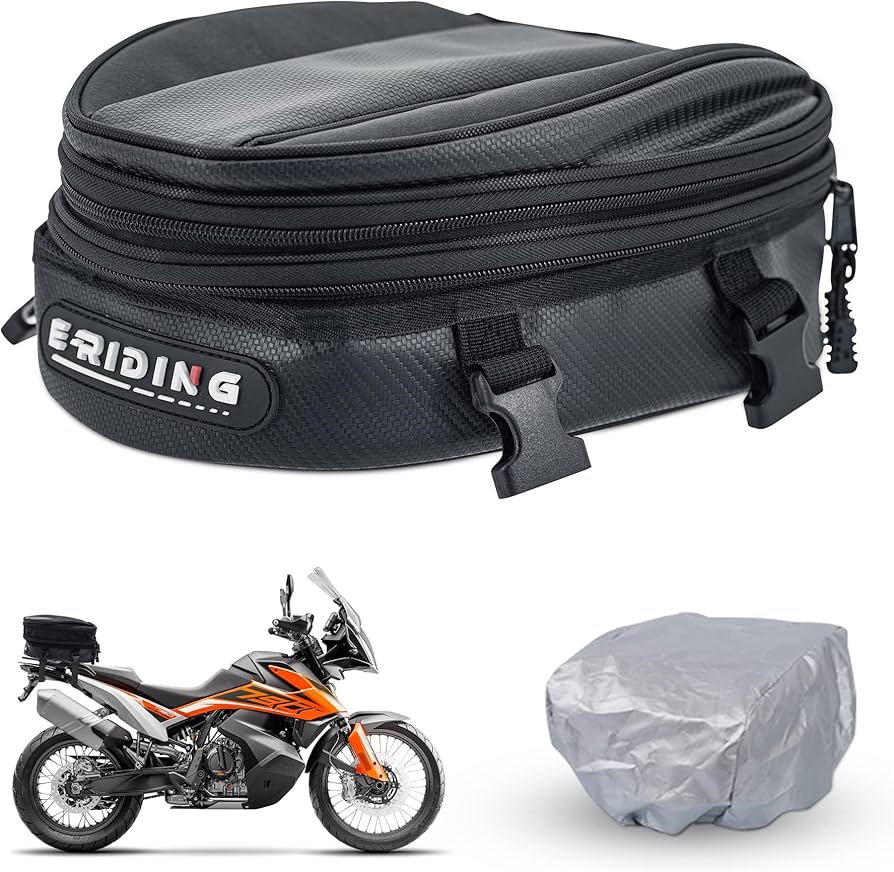 Amazon.com: HHLUPUP Motorcycle Tail Bag 15L – Waterproof PU
