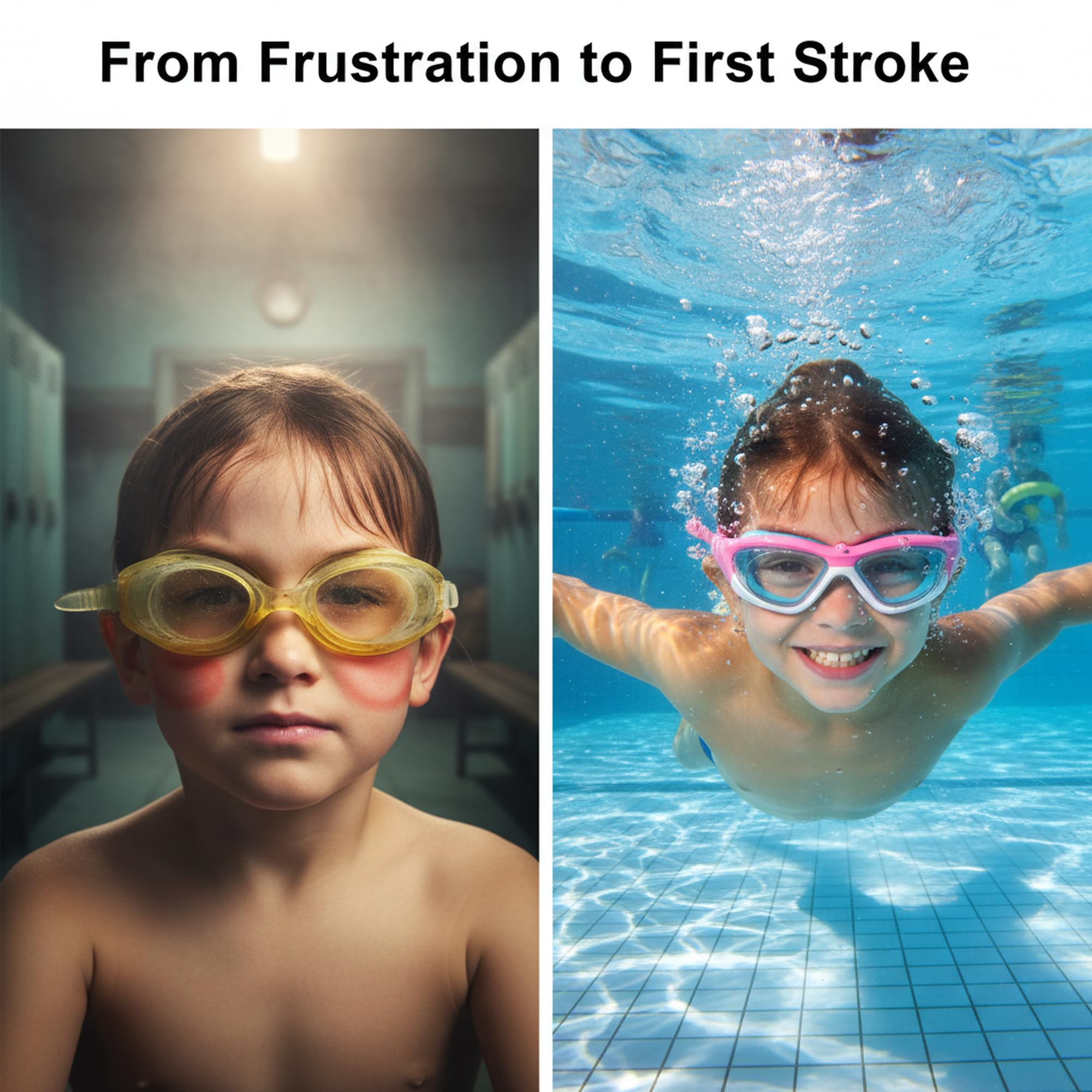 Lunettes de Natation Anti-Buée pour Usage Général | Protection UV, Imperméables, Joint en Silicone | Lunettes de Natation pour Enfants de 6 à 14 Ans - 5