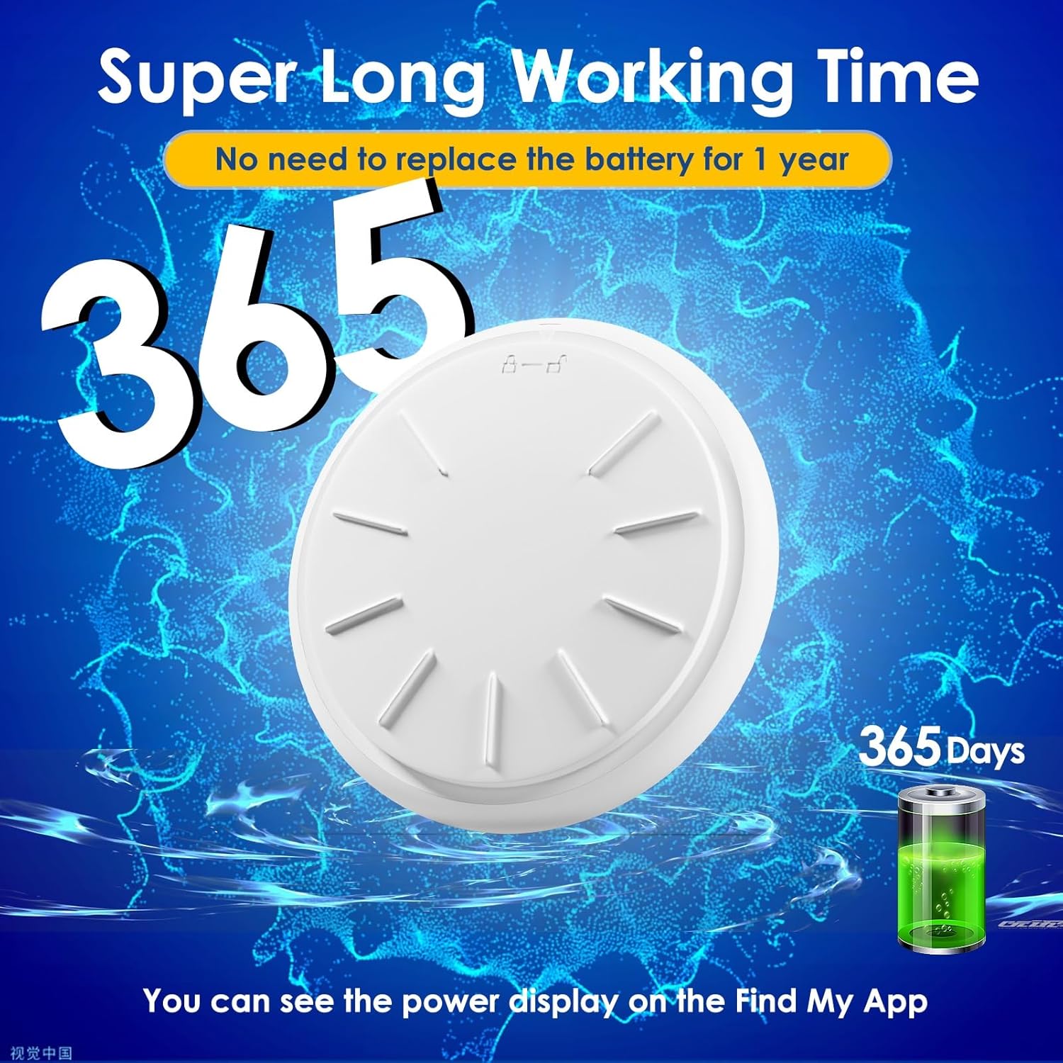 Cat Tracker, Waterproof Pet Tracker for Cats, Compatible with Apple Find My App (Only iOS), No Monthly Fee GPS Tracker, Pink