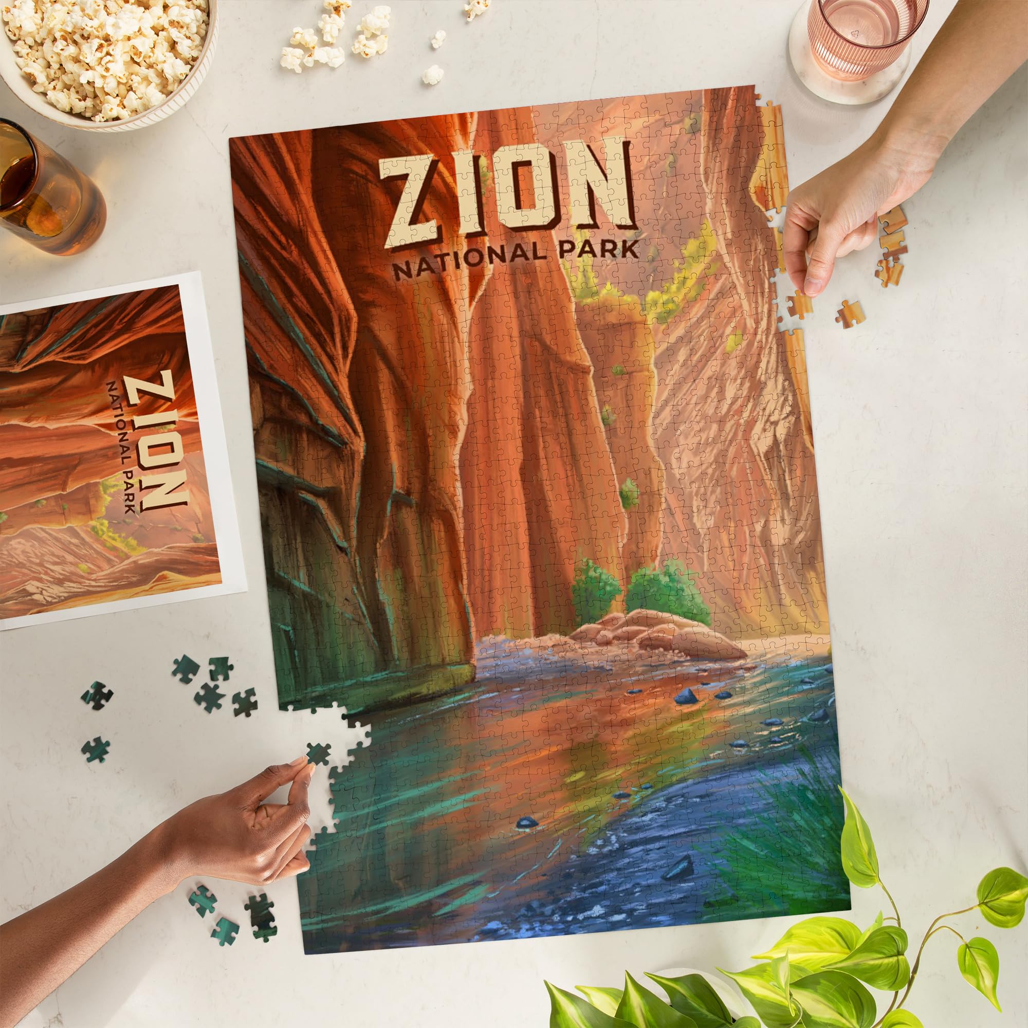 チャップス　カービング Amazon.com: Zion National Park Puzzle 1000 Pieces – The Narrows