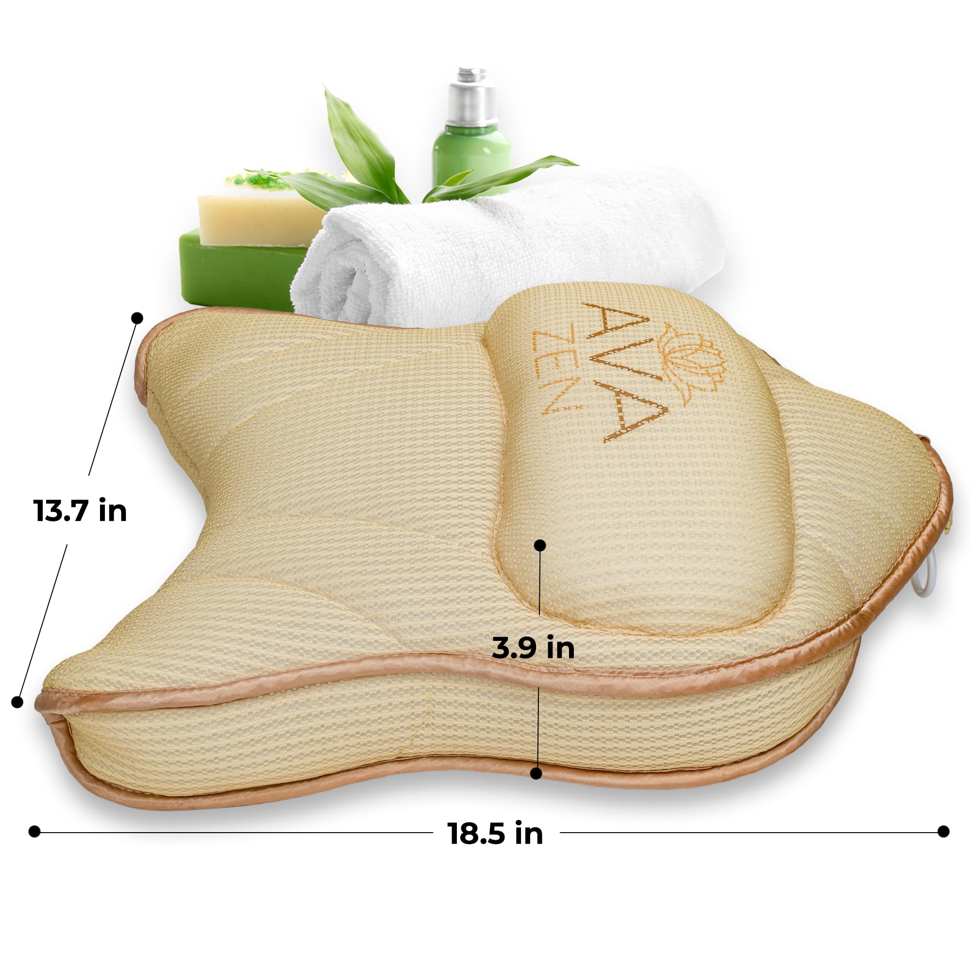 Amazon.com: Ava Zen Extra Large Bath Pillow, Bath Pillow for Tub