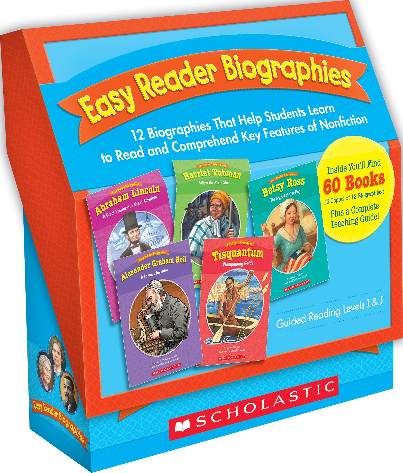 Scholastic Easy Reader Biographies: 12 Biographies That Help Students Learn to Read and Comprehend Key Features of Nonfiction (Easy Reader Biographies)